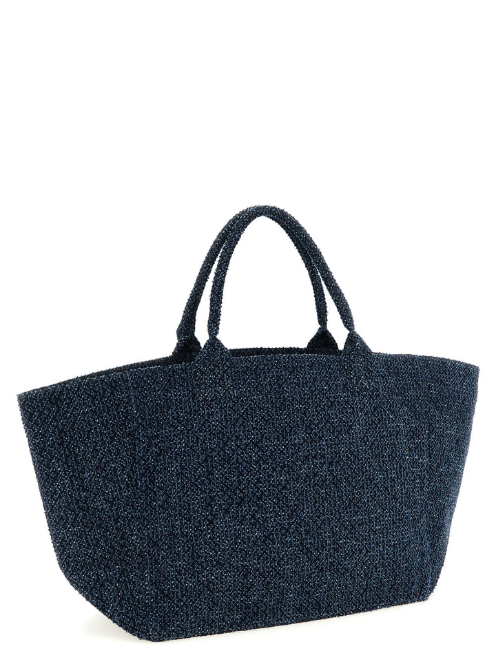 Ganni Xxl Bear Tote - Blu | d5bb1e5ecf31a39dcb33a8d5b226ea56aeafcd54