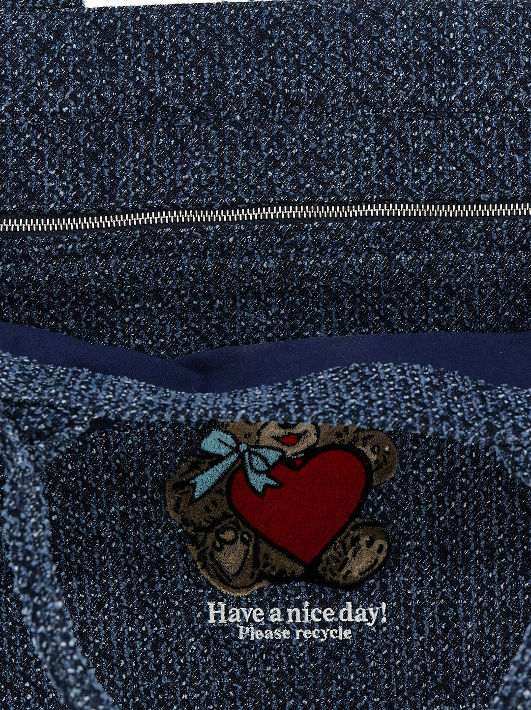 Ganni Xxl Bear Tote - Blu | 5aed4b211b9bd55762ceeb97124e492c059f6bc0