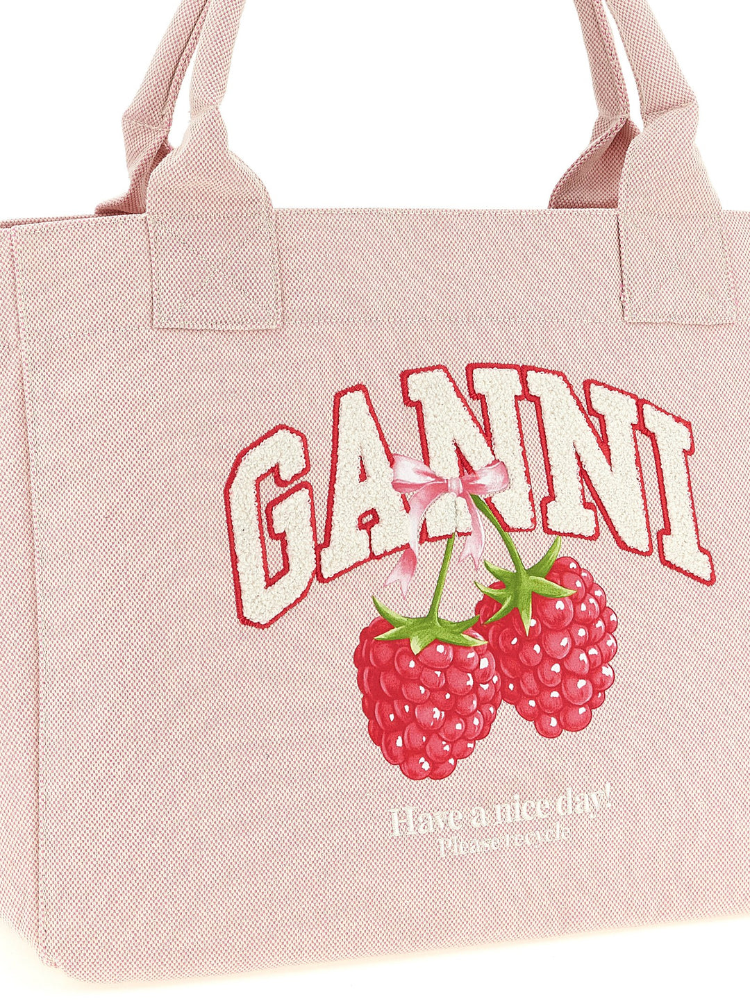 Ganni Raspberry Tote - Rosa | b6698f9f82cefc2e348d218de78a3d7cf70938e6