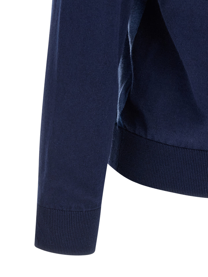 Ballantyne Cardigan Argyle Maglioni - Blu | 31a90de9f67679c133b2b3492ea609d82d1ebeb0