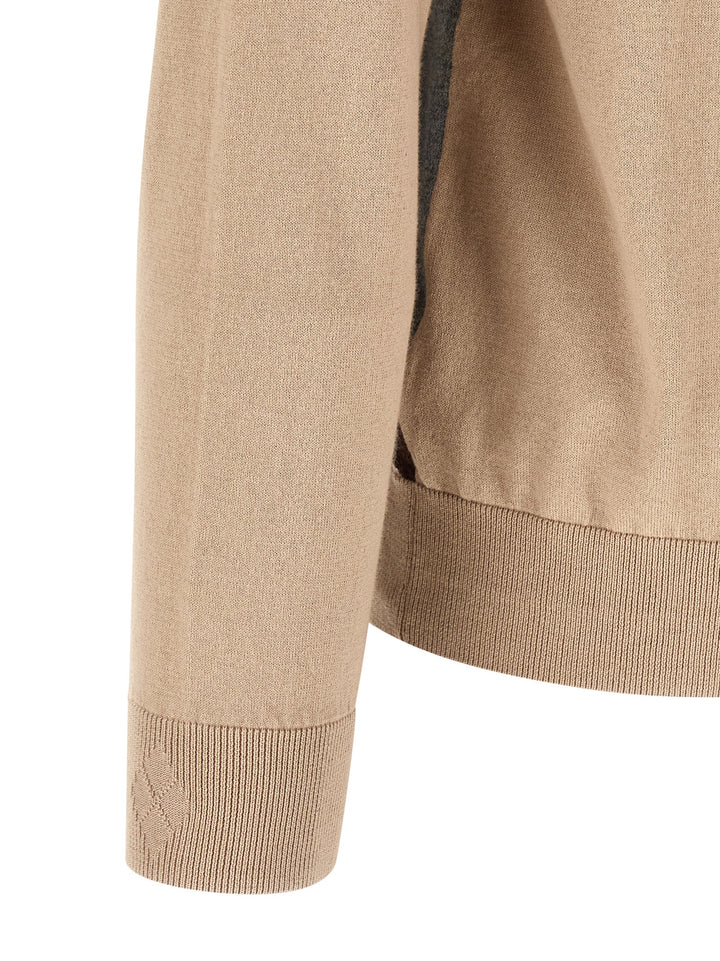 Ballantyne Cardigan Argyle Maglioni - Beige | 5e80ef048d0005806d1cb1aca5e875f928897da1