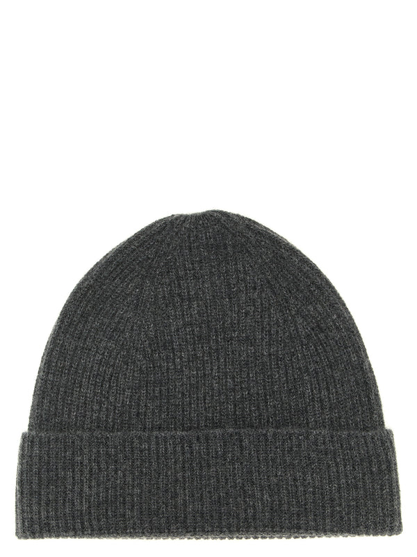Cashmere Beanie Hats Gray