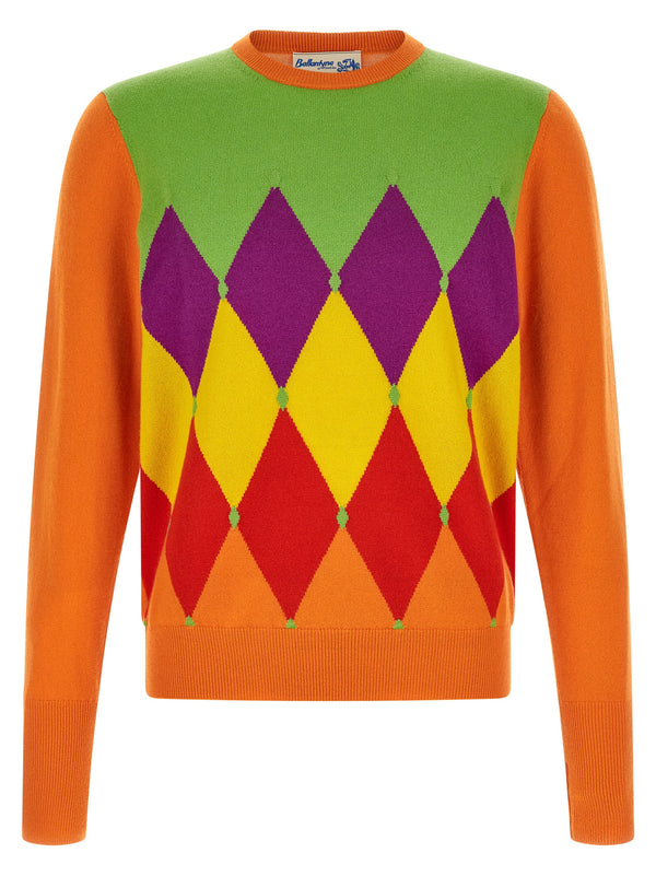 Classic Diamond Pullover Orange