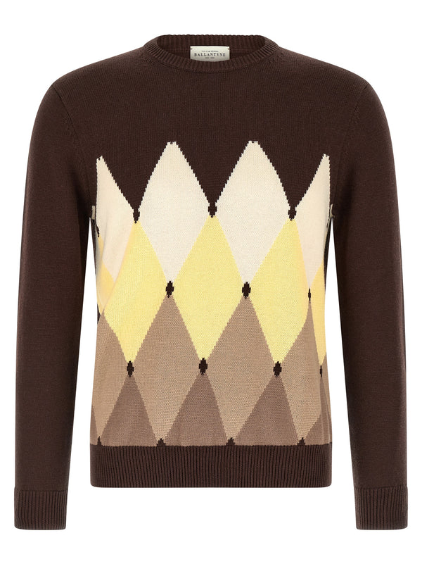 Cárdigans Argyle Marrones