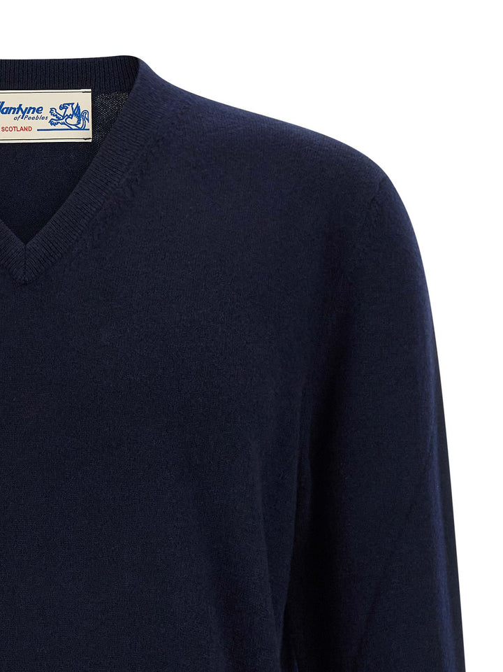 Ballantyne V-Neck Sweater Maglioni - Blu | 201d91350d8975b747d9b76b87478294dc9b0b83