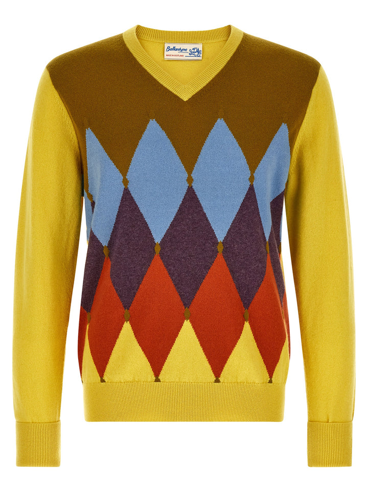 Ballantyne Classic Diamond Maglioni - Giallo | 44d1e12750bd6956924fcedf593ee059754d38d1