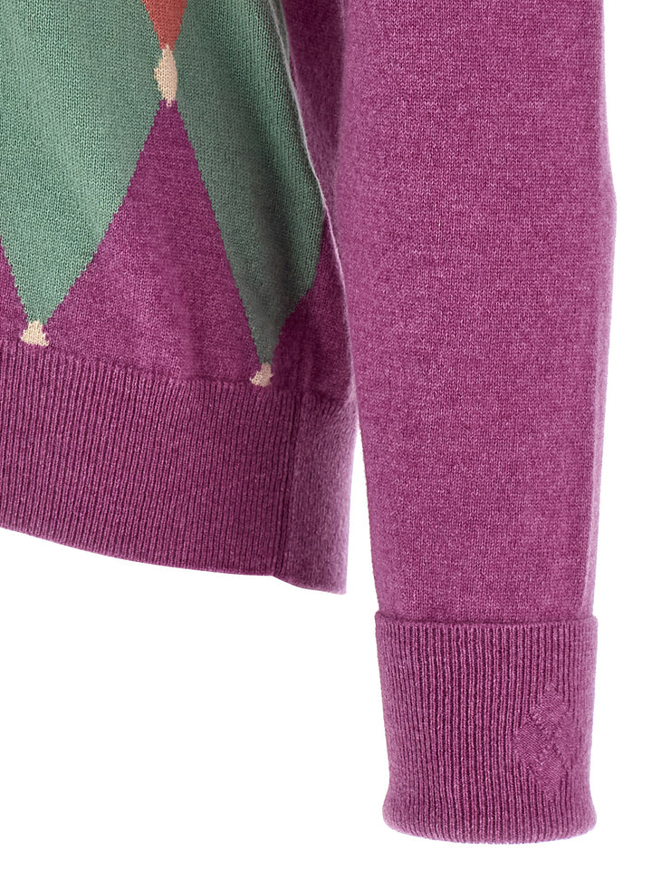 Ballantyne Argyle Sweater Maglioni - Viola | ad6d84d2d5582c4e3210b99d8bd4833e47a32e21