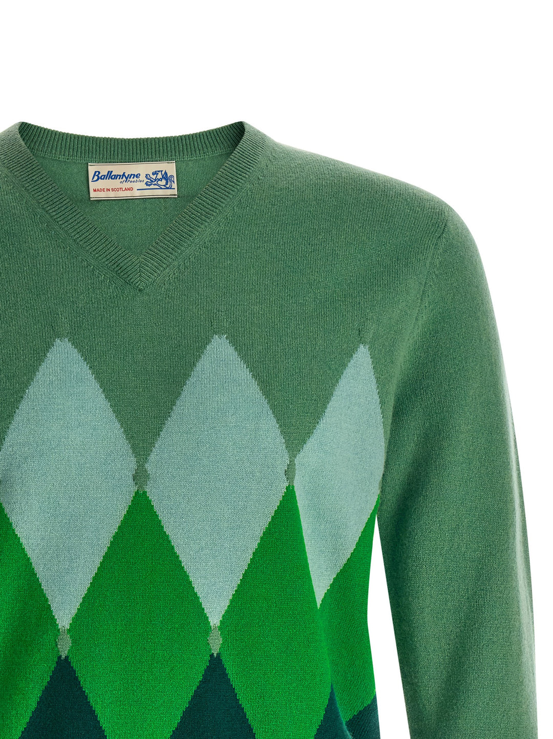 Ballantyne Classic Diamond Maglioni - Verde | ba204a3973969ee495b2904d7839f640a6270e8c