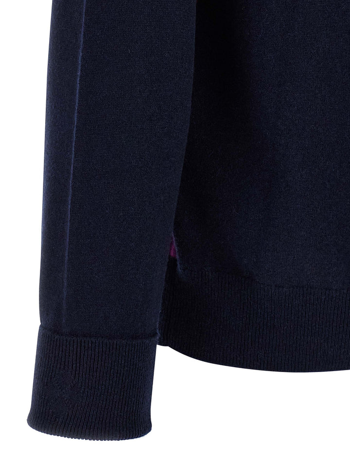 Ballantyne Argyle Pattern Sweater Maglioni - Blu | 7cc81a828649ea6062961ea36a0d30d158c30bff