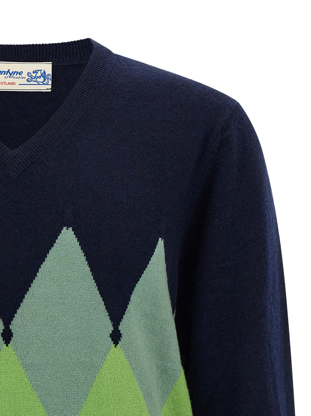 Ballantyne Argyle Pattern Sweater Maglioni - Blu | dcfc1a25cef2d4366955ca39ccd2806ad4449c47