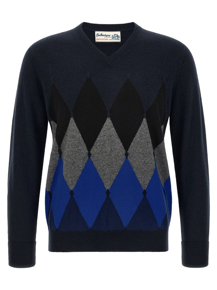 Ballantyne Classic Diamond Maglioni - Blu | 2f9c89e9d9c68b65e09ae299f6b458661a656c07