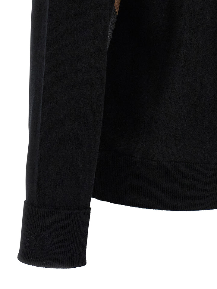 Ballantyne Argyle Pattern Sweater Maglioni - Nero | 60c1169fd8cc426250e9cc5b56b3bfb863160587