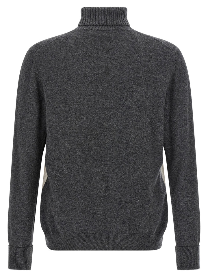 Ballantyne Argyle Turtleneck Maglioni - Grigio | 72cba88b9ab11a2b034264a661fc07973d28262b