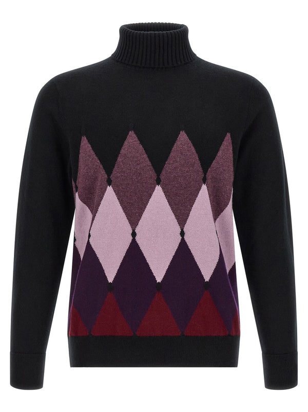 Classic Diamond Sweaters And Cardigans Black