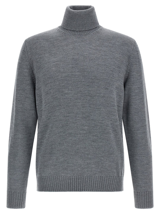 Wool Turtleneck Sweater Maglioni Grigio