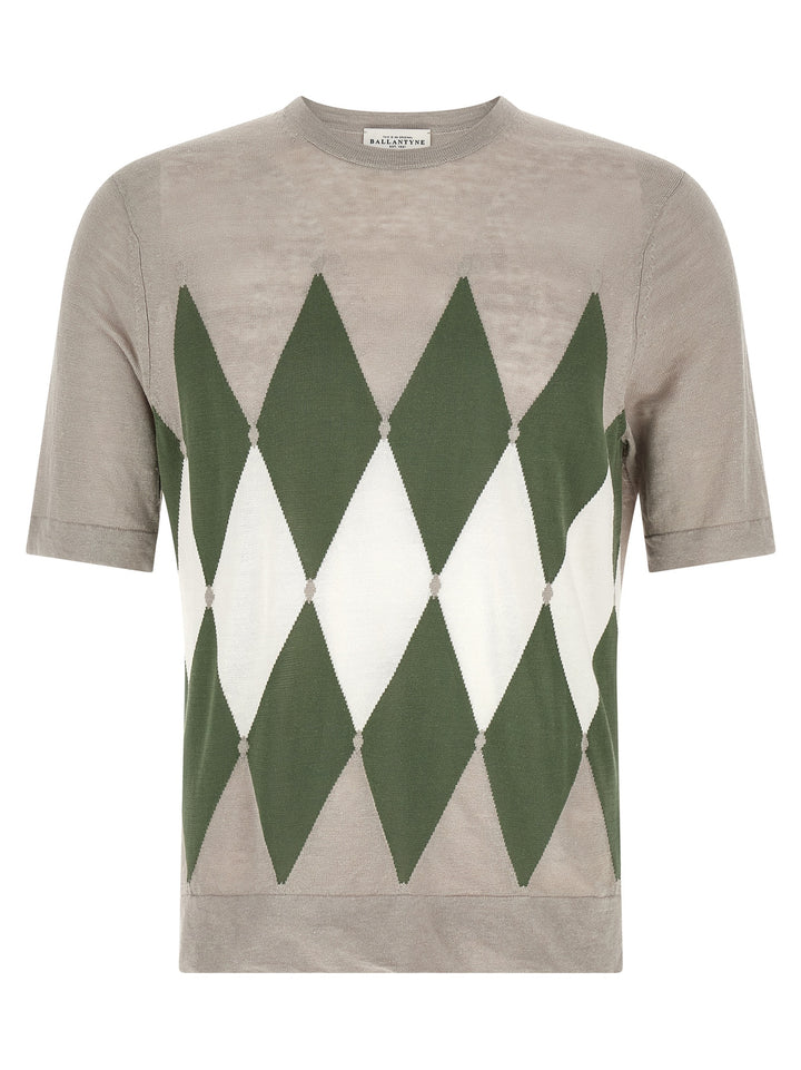 Ballantyne Argyle T shirt - Grigio | 46b976a004c05e24bf0949d16af6402f5e49e06f