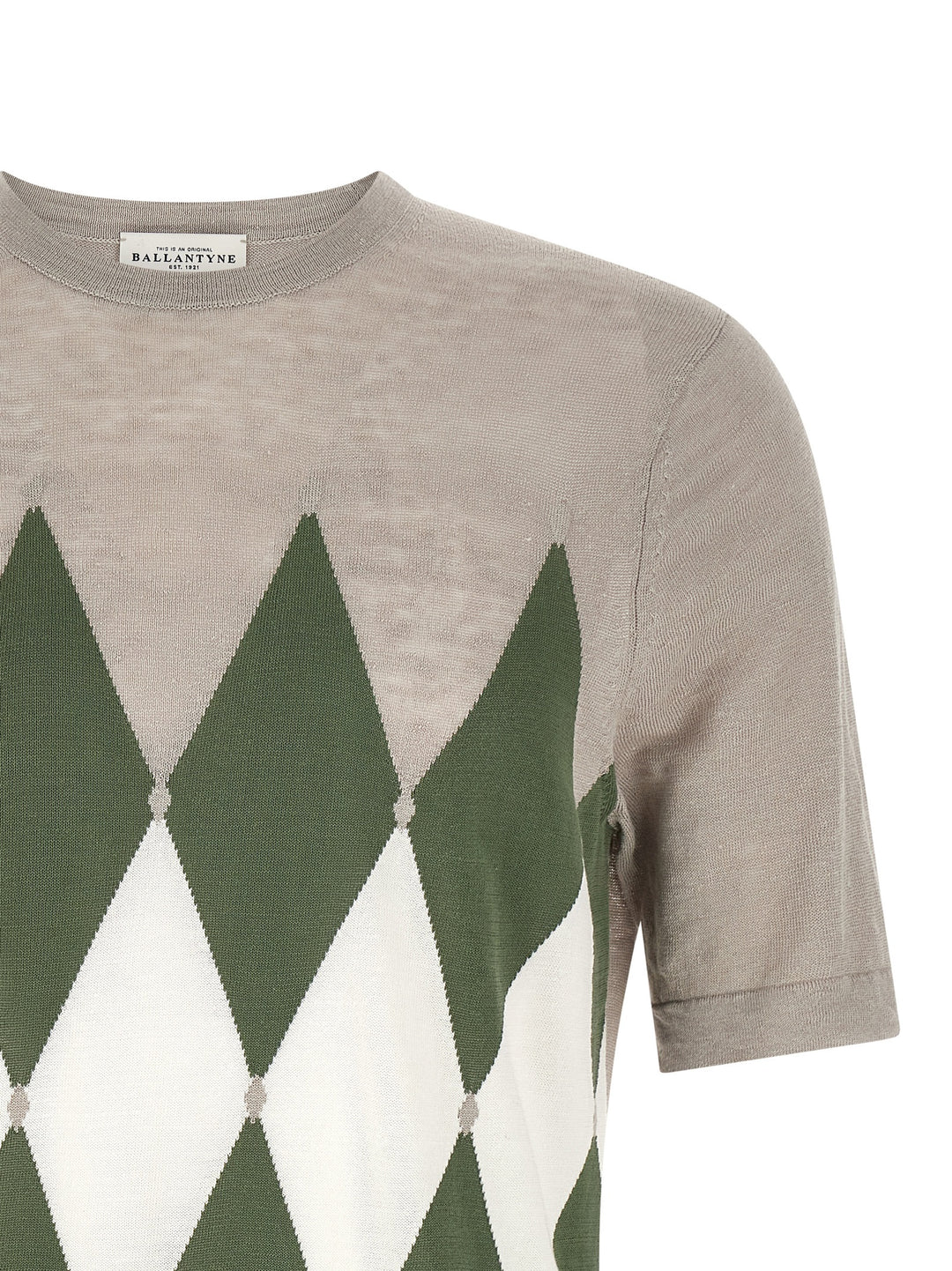 Ballantyne Argyle T shirt - Grigio | cc8b5a1bd8ee7cd51e9eb089c8ed365743251070