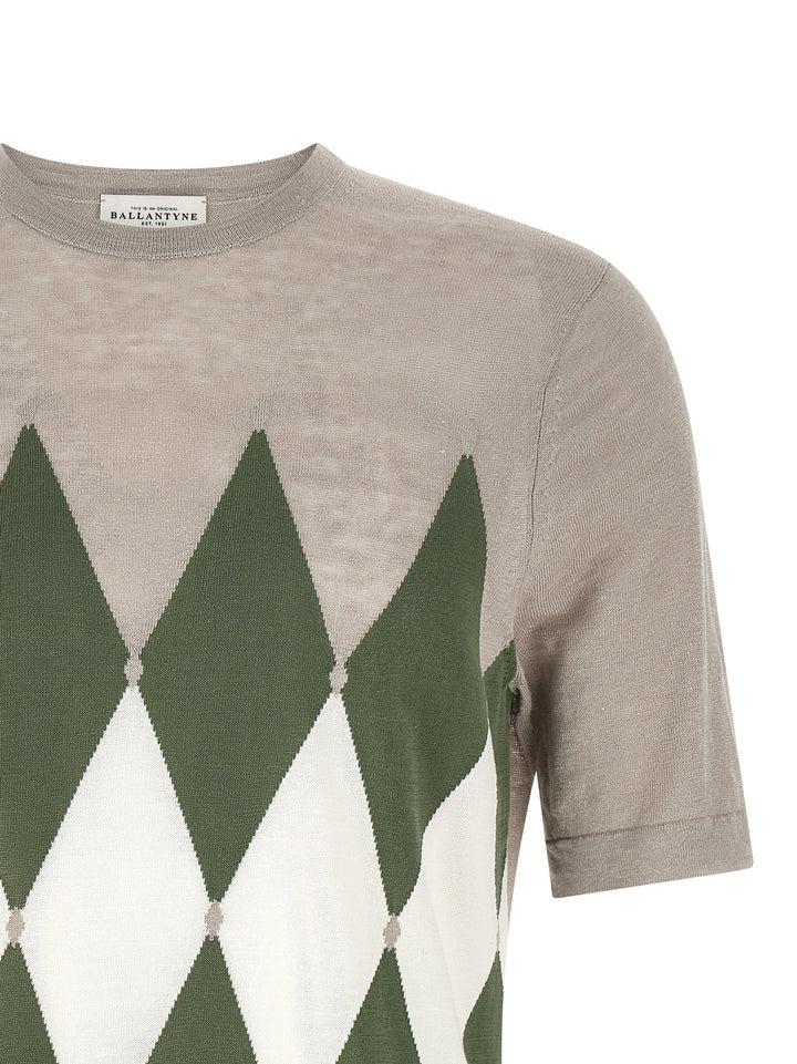 Ballantyne Argyle T shirt - Grigio | cc8b5a1bd8ee7cd51e9eb089c8ed365743251070