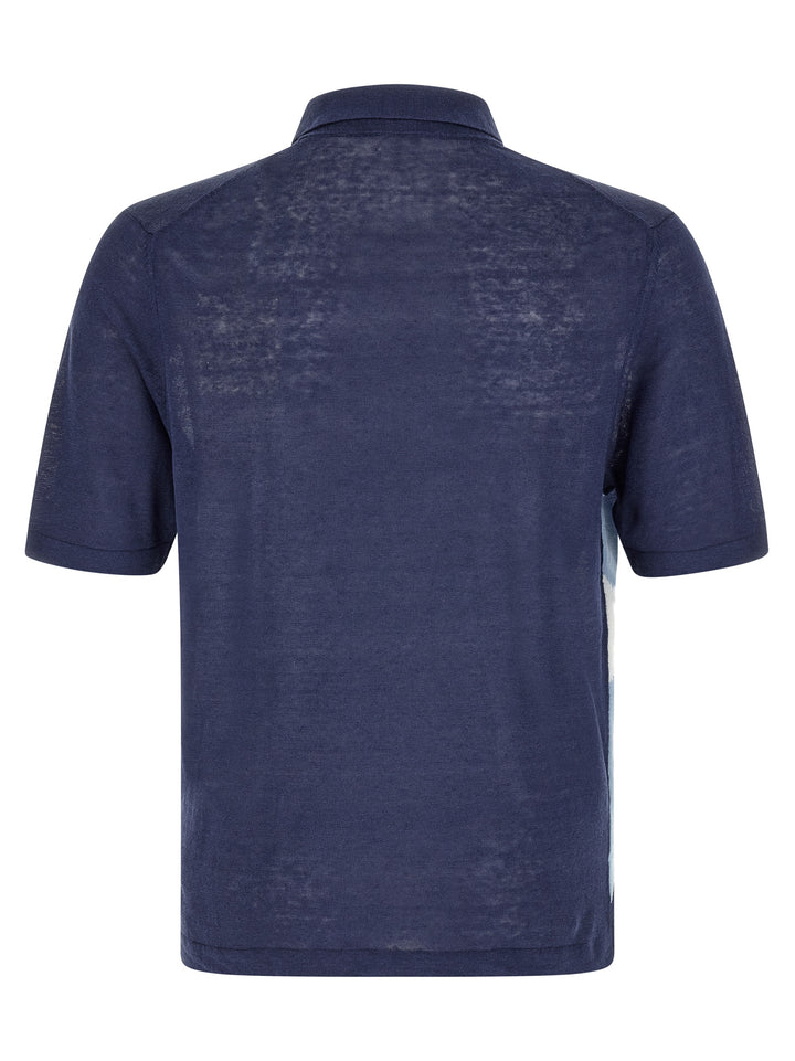 Ballantyne Argyle Polo - Blu | 69cd7ea7c586f8d609e6a6c963680aa76aeef330