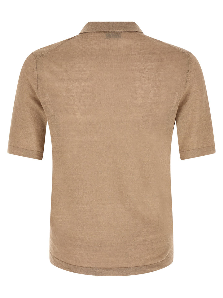 Ballantyne Argyle Polo - Beige | 679121bced8e22e8cadd4e972d68b222bc4d8063