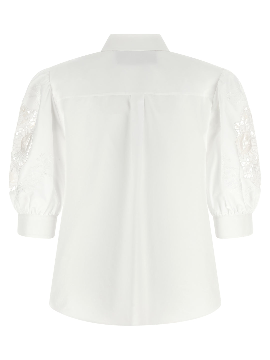 Valentino Garavani Valentino Garavani Macramé Insert Shirt Camicie - Bianco | b7282e2d54569b8cbbd5db5ed7dc64304cfa04d9