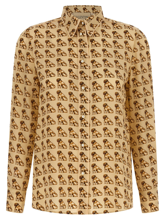 Valentino Garavani Petit Charles Print Shirt Camicie Beige