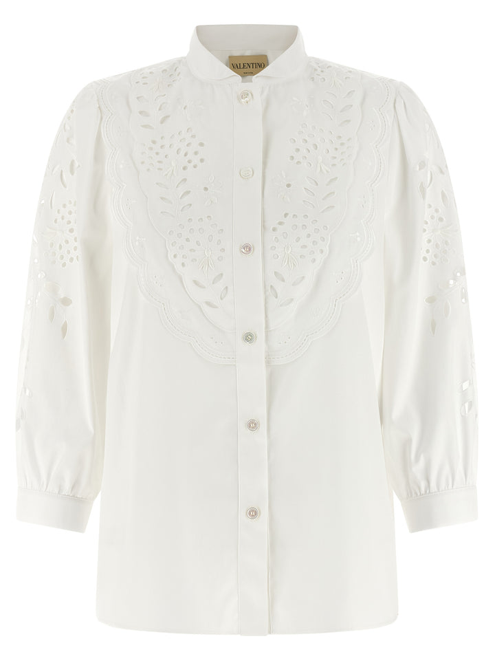 Valentino Garavani Shirt Valentino Garavani Embroidered Sangallo Camicie - Bianco | 6e3174abd0c5a9de911baf1e062150bb352093c0