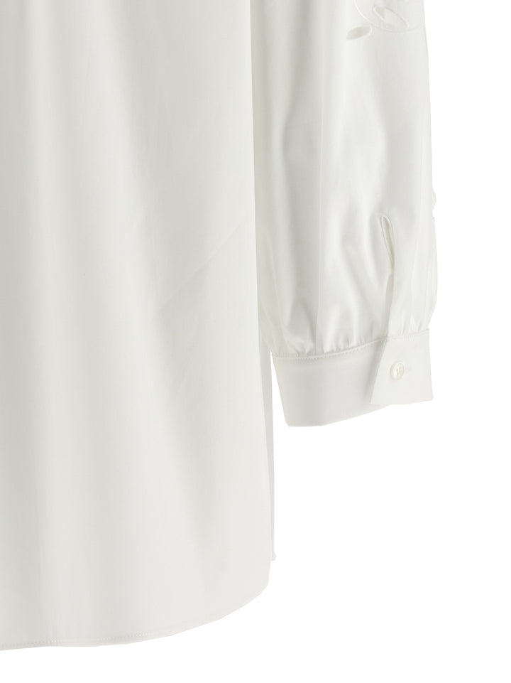 Valentino Garavani Shirt Valentino Garavani Embroidered Sangallo Camicie - Bianco | 2d8144225d0275737bc0ac4124e76e0ef31deea8