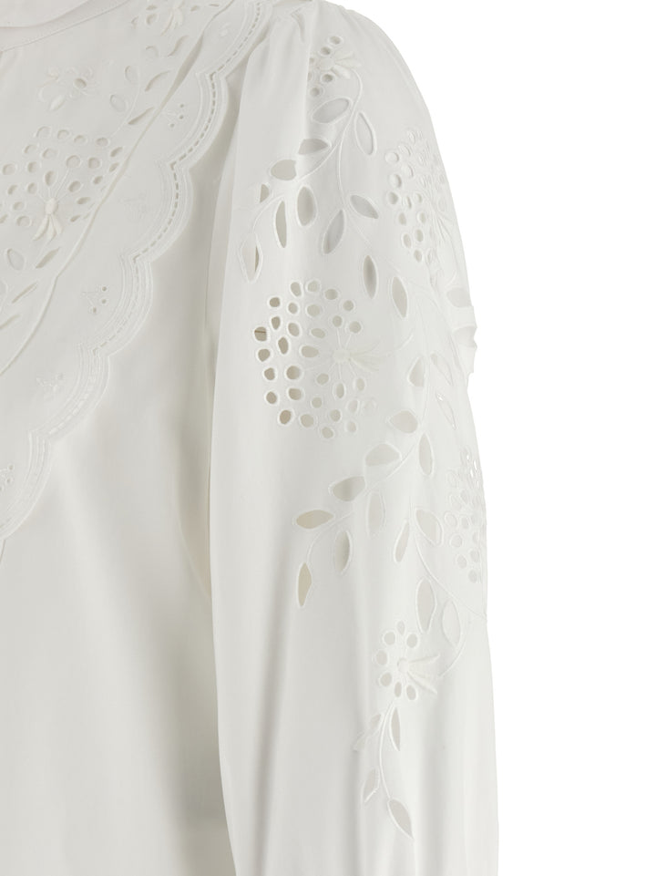 Valentino Garavani Shirt Valentino Garavani Embroidered Sangallo Camicie - Bianco | 0aec7244ca8bb98945c787f4c15e96c3861327df