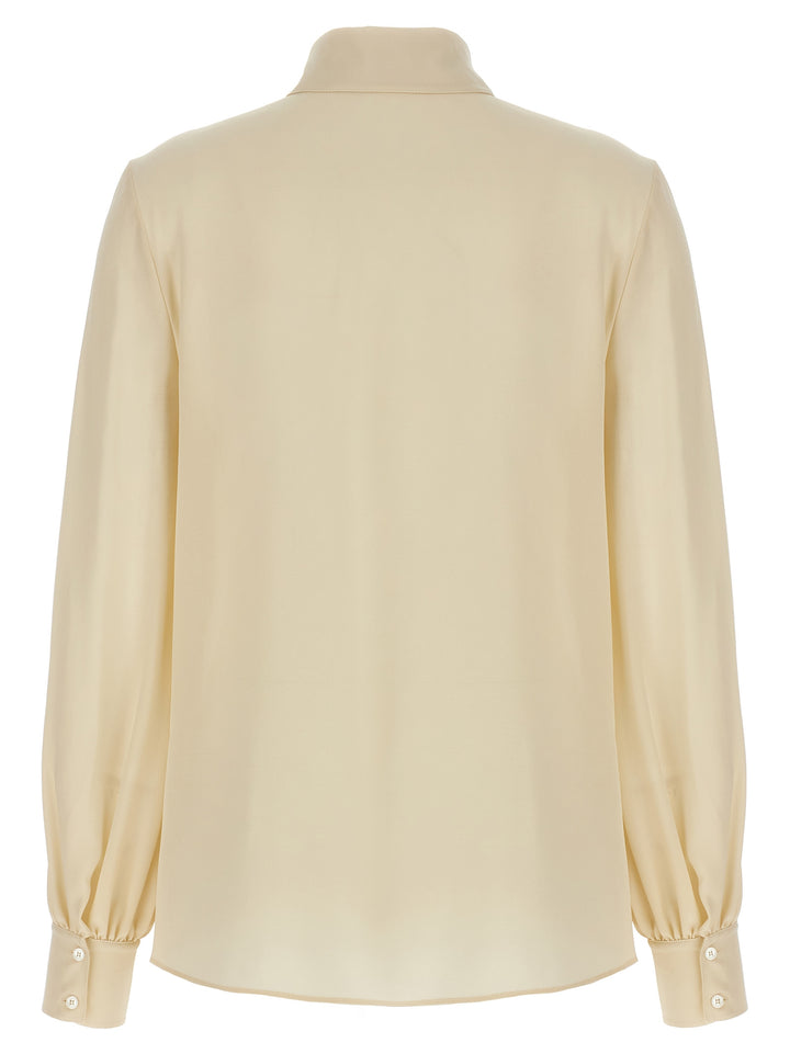 Valentino Garavani Valentino Garavani Bow Shirt Camicie - Beige | 0196f812709eeb6de8df828a475dd92813f2c53b