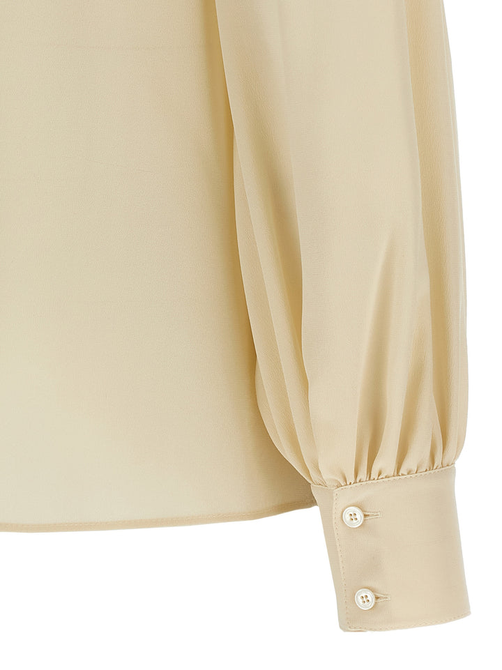 Valentino Garavani Valentino Garavani Bow Shirt Camicie - Beige | 6d8a5bbb2564d342604b65db35933f9f1383c403