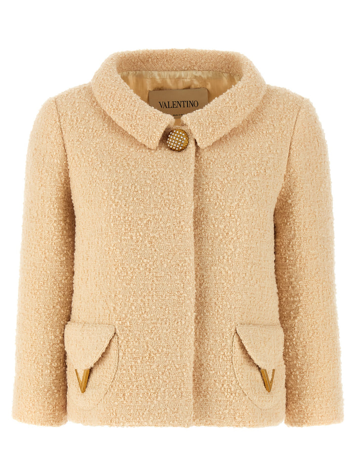 Valentino Garavani Blazer Valentino Garavani In Tweed BlazerS - Bianco | b32c9928e88f5c46d3d66af39115a72d79f698a8
