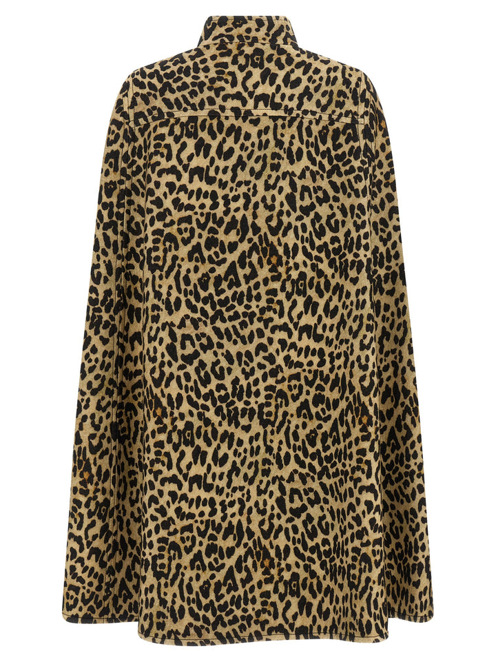 Valentino Garavani Valentino Garavani Cape In Animalier Cloth Mantelle - Marrone | 5d067a6609c64c7dab3fcde3c830ce20f6656fbb