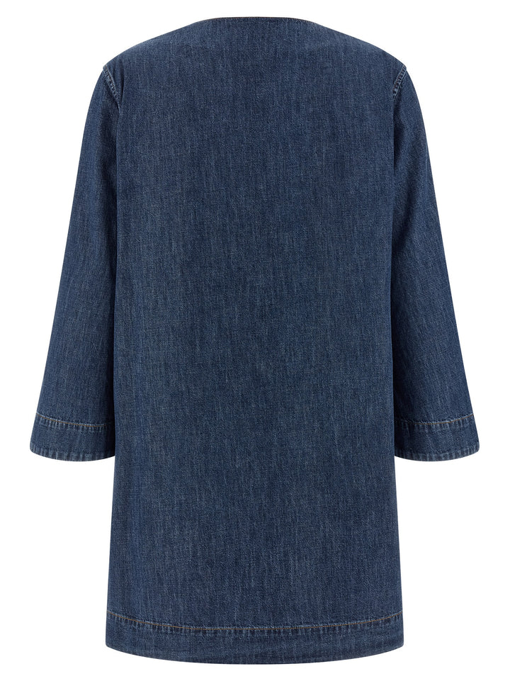 Valentino Garavani Valentino Garavani Vgold Dress Abiti - Blu | 12962576517207a24e8b14c4badd117373753f22