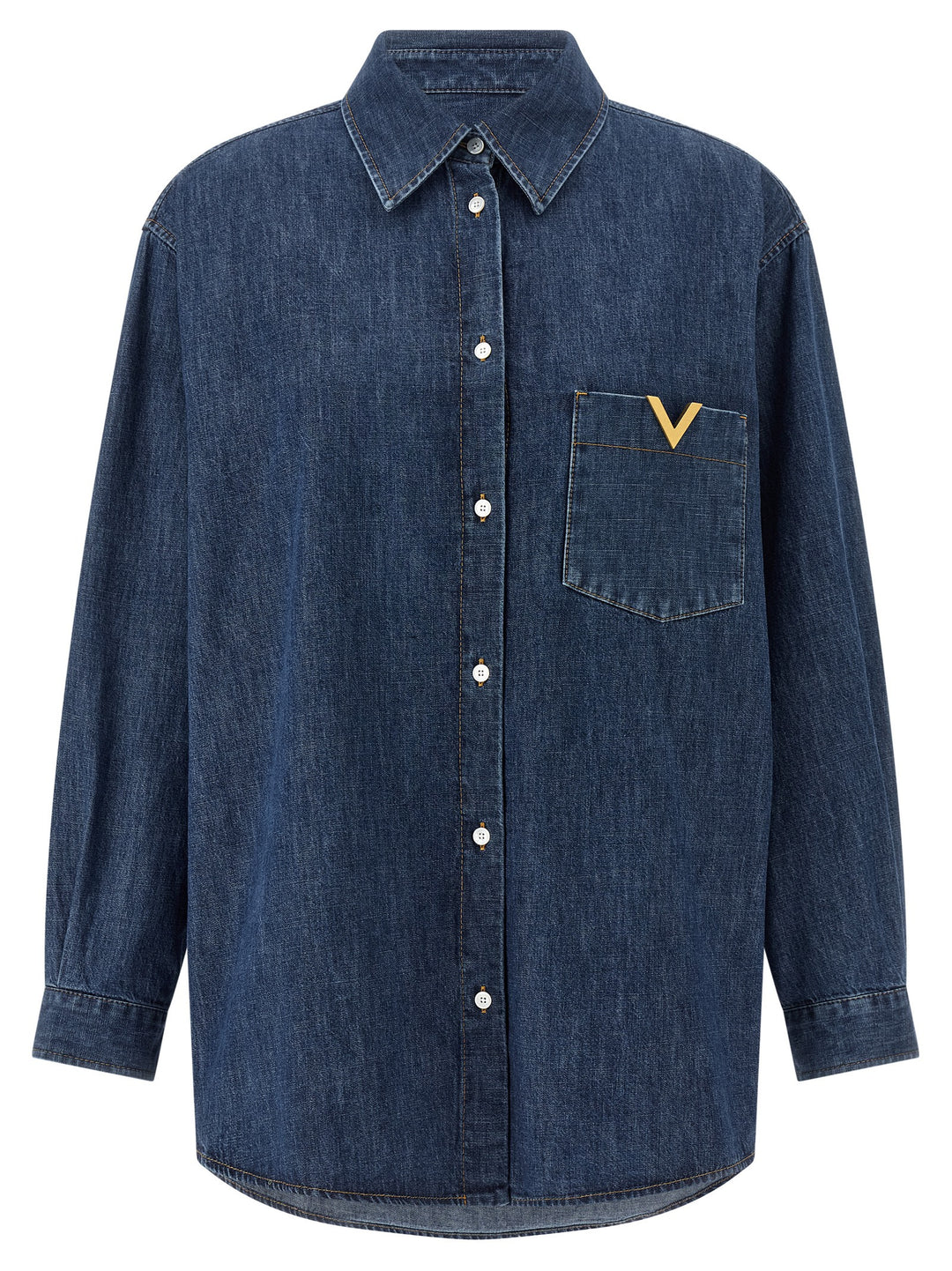 Valentino Garavani Valentino Garavani Vgold Shirt Camicie - Blu | 3b362163997e90fed5cc34686d9c4e1292d46bce