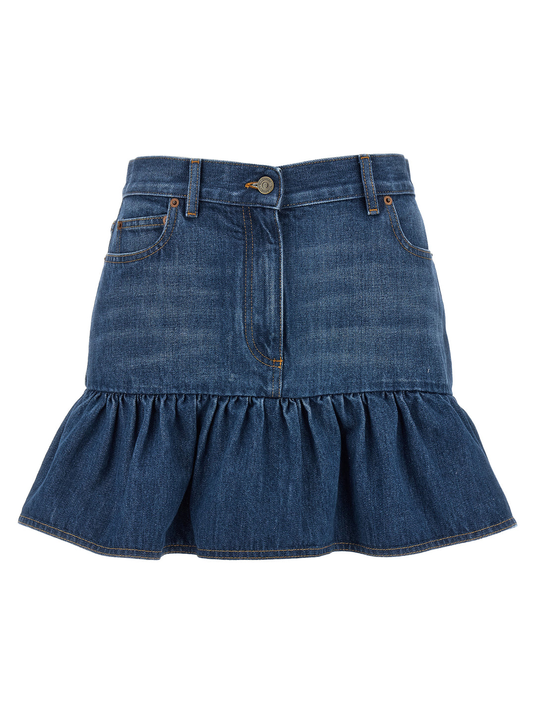 Valentino Garavani Denim Skirt Gonne - Celeste | fc0103a13d72db6bf7d1eca2e13bcd4671e0db6e