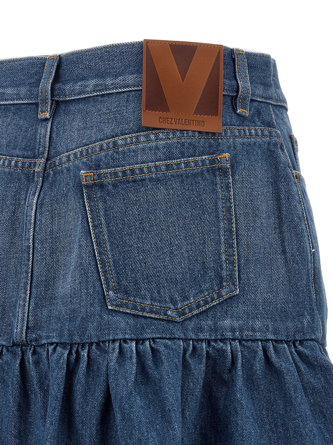 Valentino Garavani Denim Skirt Gonne - Celeste | 9918cb263a249a8e234bef27f62ad523b37aa224