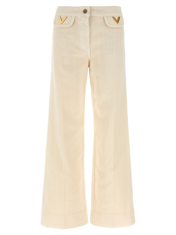 Valentino Garavani V Jeans - Bianco | b3eacf3838daec1e0a8e29bb8314524bf7069dc1