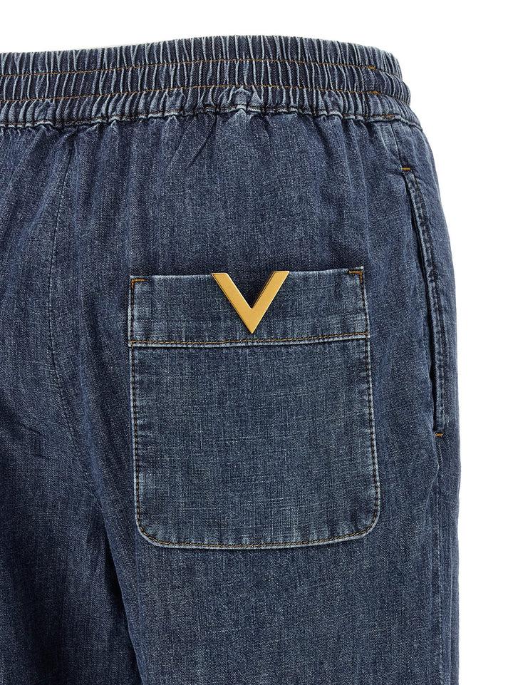 Valentino Garavani Valentino Garavani Vgold Jeans - Blu | 5a4a47f0896ebc6a8c50f33fc954bb55eed7ece1