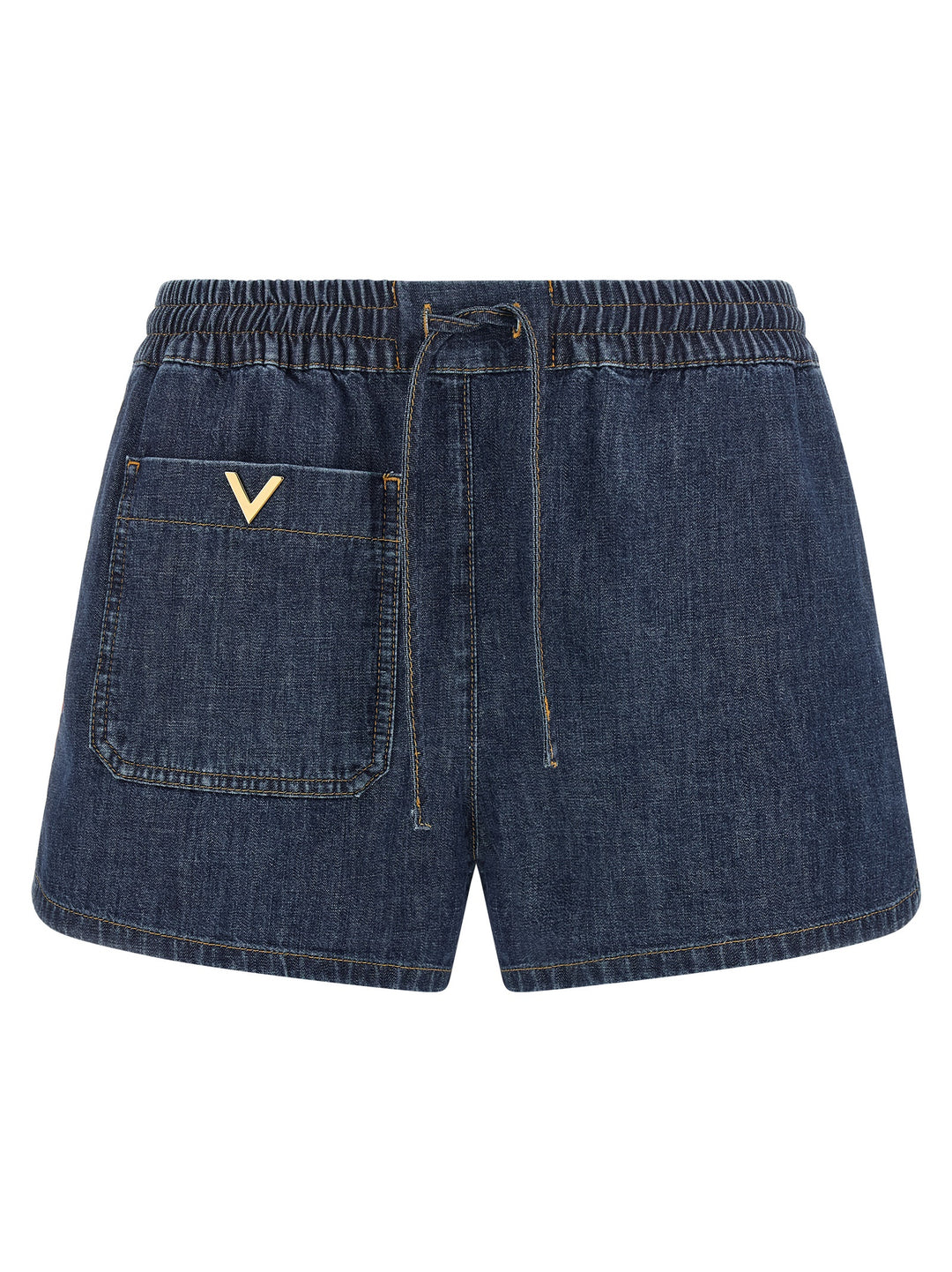 Valentino Garavani Valentino Garavani Chambray Denim Shorts Bermuda e Short - Blu | ed713972eb6e0363c6df19a54494d2941b153c16