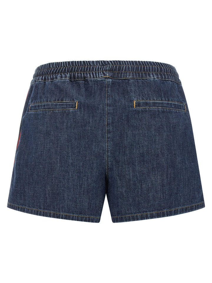 Valentino Garavani Valentino Garavani Chambray Denim Shorts Bermuda e Short - Blu | 62a0ccb57d793ab3e99d86039a1d5e40ed6be3b6