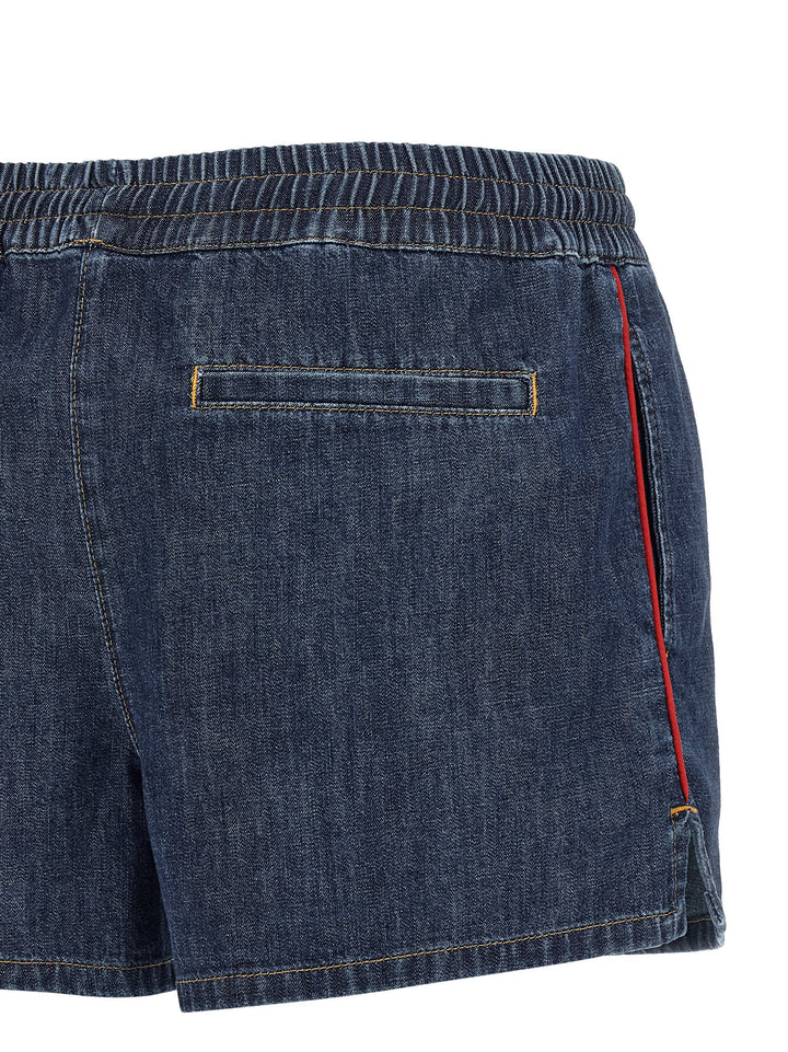 Valentino Garavani Valentino Garavani Chambray Denim Shorts Bermuda e Short - Blu | 6a5c08338c262f8311510becad4a3524a107f9b8