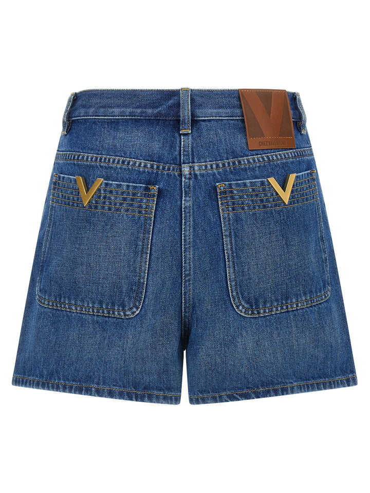 Valentino Garavani Valentino Garavani Vgold Shorts Bermuda e Short - Blu | 9557072099eb211b47921876400924b397887256