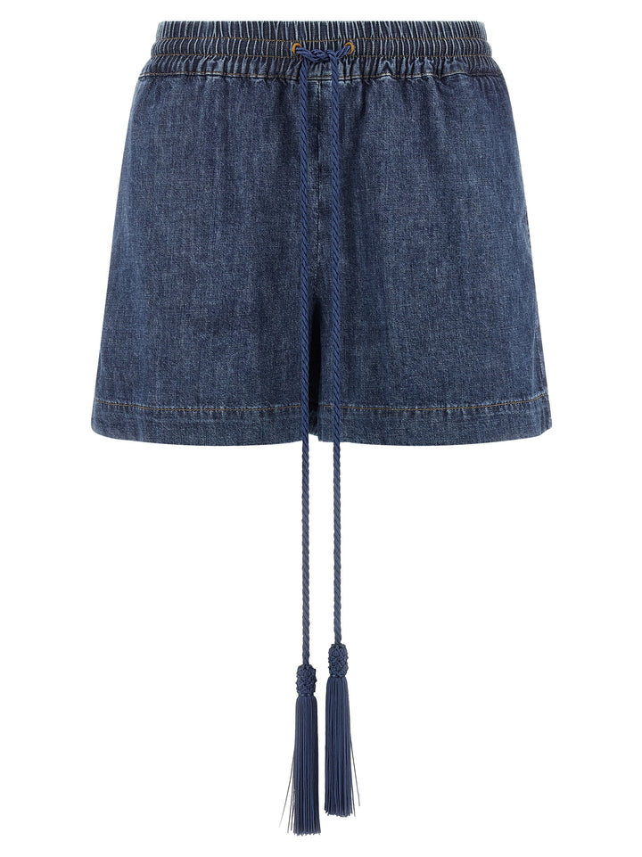 Valentino Garavani Valentino Garavani Vgold Shorts Bermuda e Short - Blu | 6824533df1edf8d72b2c0b6bd9ab502af91818c9