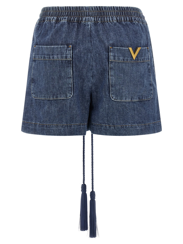 Valentino Garavani Valentino Garavani Vgold Shorts Bermuda e Short - Blu | cb192d76a36388e140647bad0270ae4b100e04a6