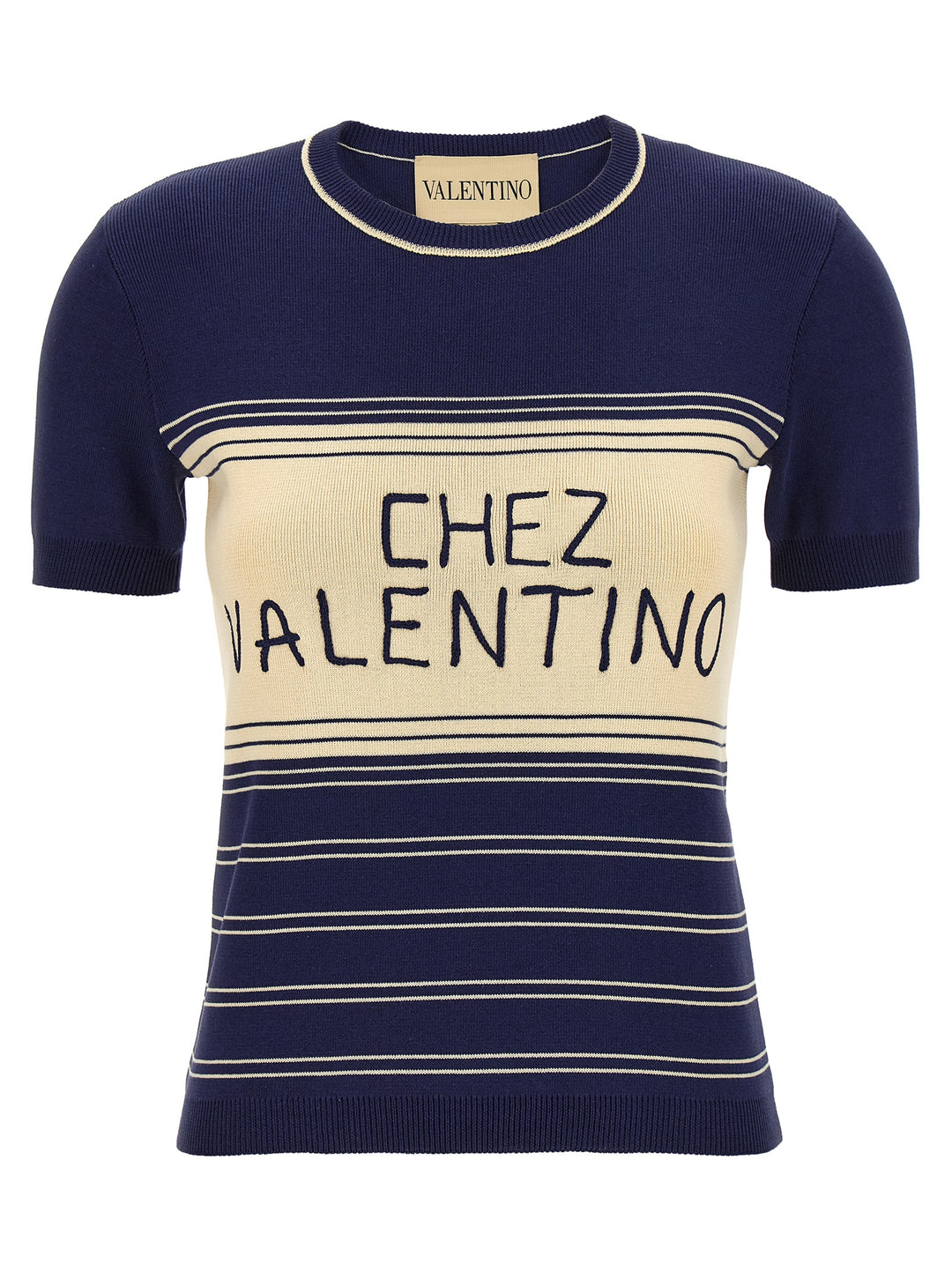 Valentino Garavani Chez Valentino T shirt - Blu | 862f118a4e990d935474d56c973eed0f5e1e6795