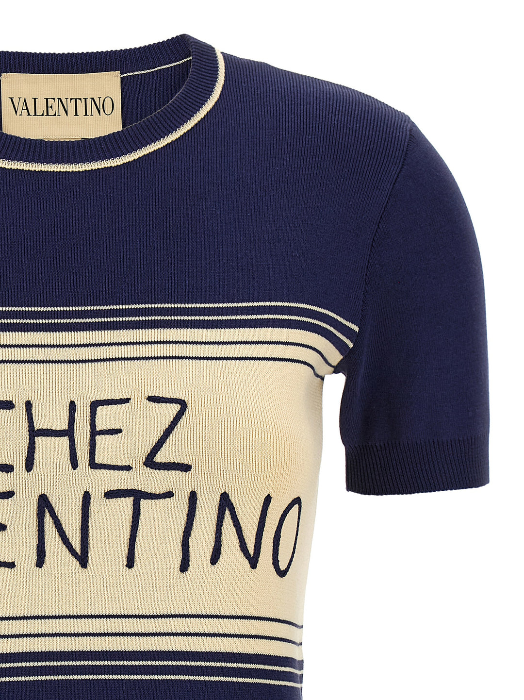 Valentino Garavani Chez Valentino T shirt - Blu | 3e965c409a14a8a41e58cd5d2b7e1399cbbbdb12
