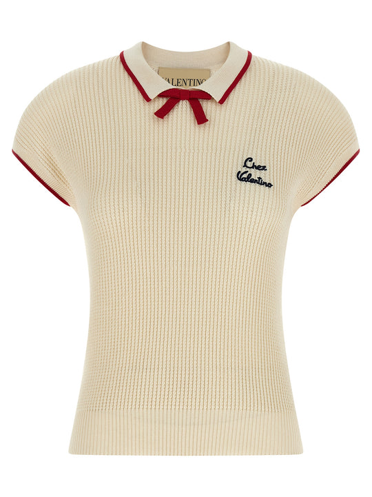 Chez Valentino Top Beige