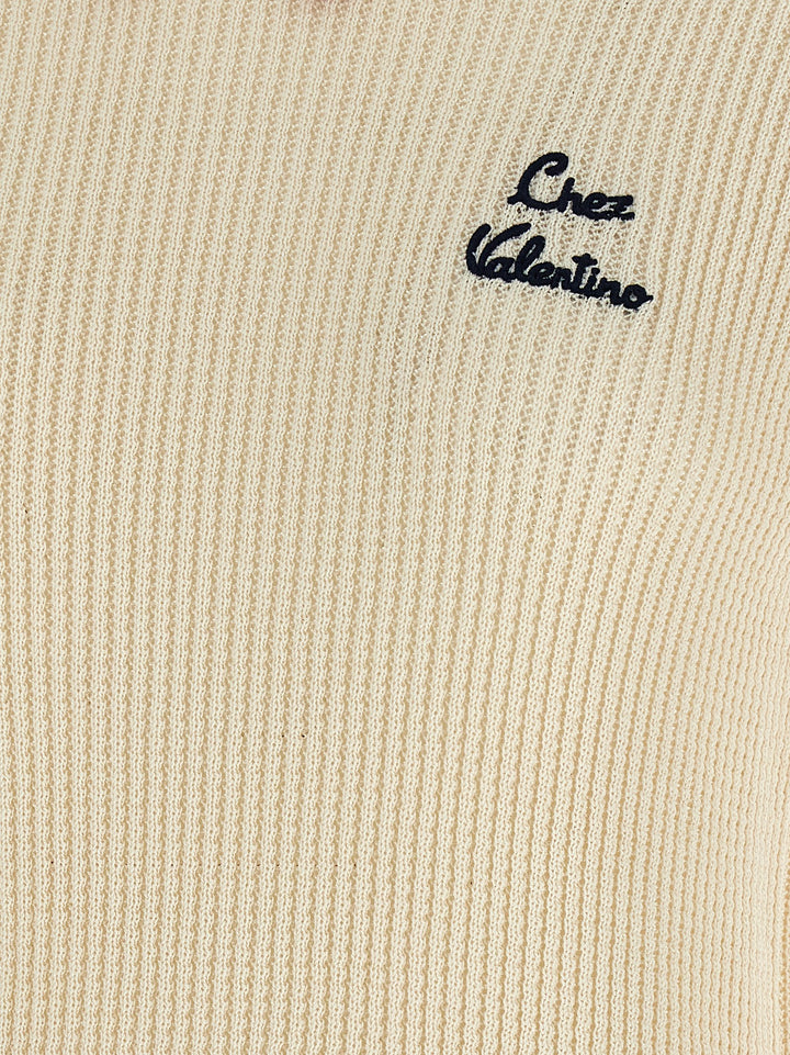 Valentino Garavani Chez Valentino Top - Beige | f74f6c76c46583420a47d64f2910021c286b2355