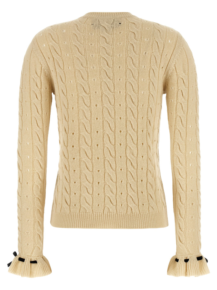 Valentino Garavani Valentino Garavani Wool Sweater Maglioni - Beige | ce955708ac07879835783a3508cfe2c86a4043c6